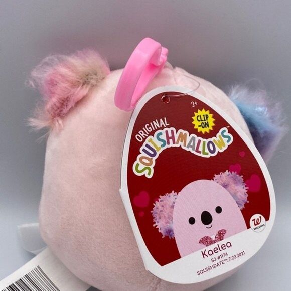 Squishmallows Kaelea 3 Clip-On Pink Koala 3" Plush Keychain KellyToy Walgreens - Picture 6 of 7